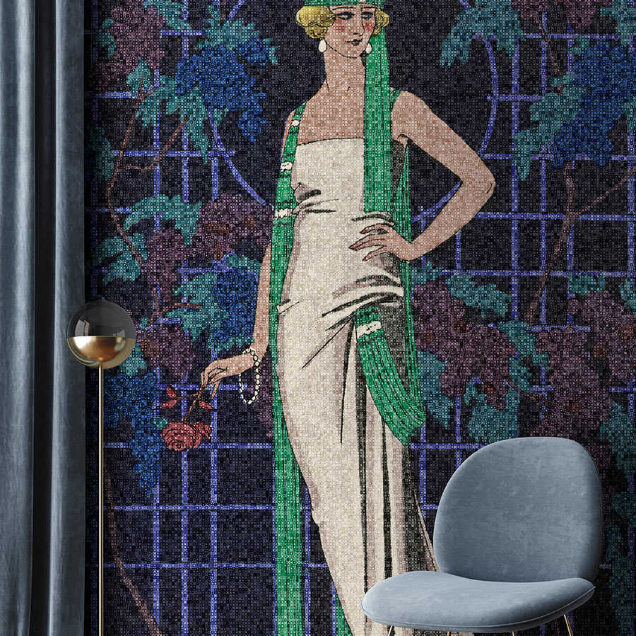 Fotomural Walls by Patel - Scala 2 - mosaic photo wallpaper art deco women motif 20s style