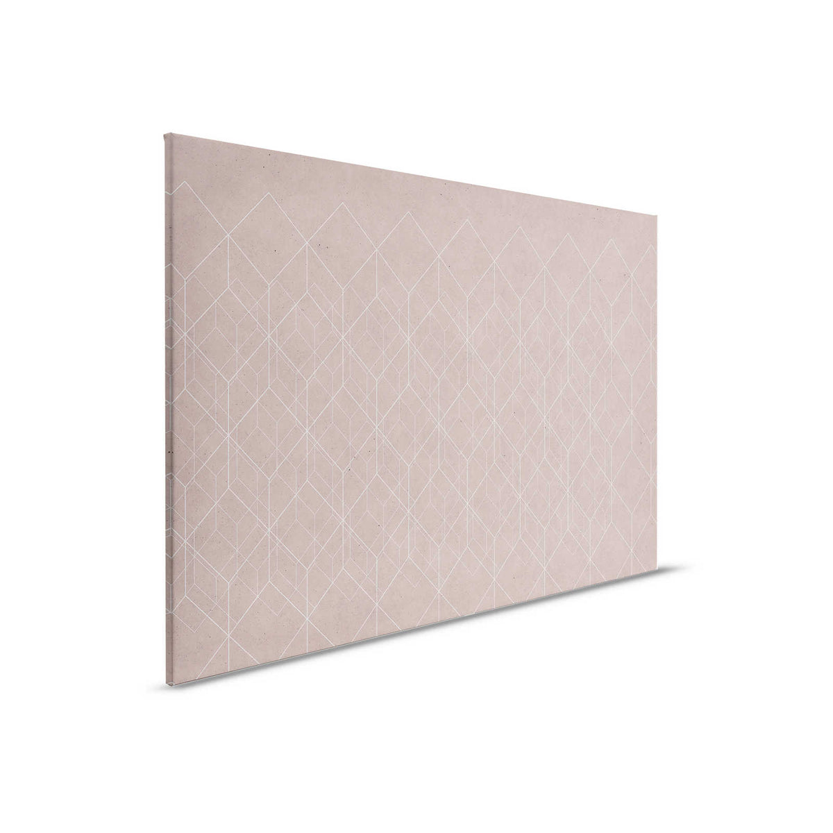 Cuadro lienzo motivo geométrico | beige, blanco
