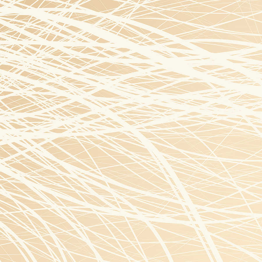Fotomural Panel XXL 5 - Design wall mural grass pattern yellow on premium smooth non-woven