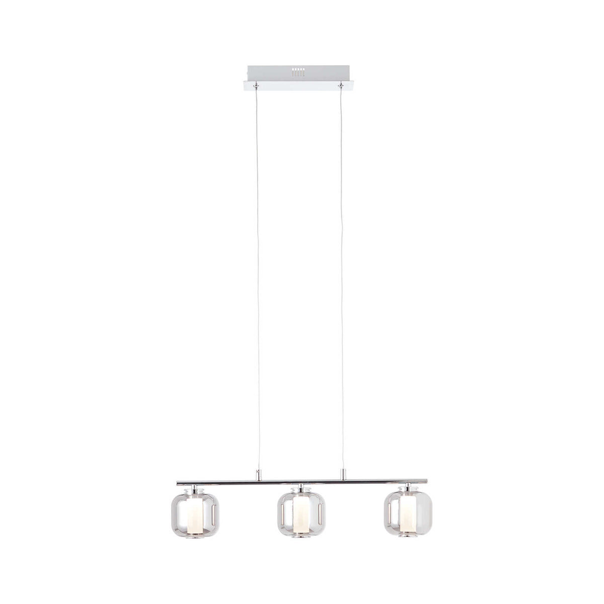 Lámpara colgante de cristal - Martin 1 - Gris