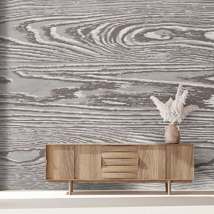 Fotomural Walls by Patel - Bounty 4 - wood look photo wallpaper dimension XXL in brown & grey