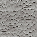 Fotomural Walls by Patel - Maze 1 - Cool 3D Concrete Bubbles Wallpaper - Grey, Black