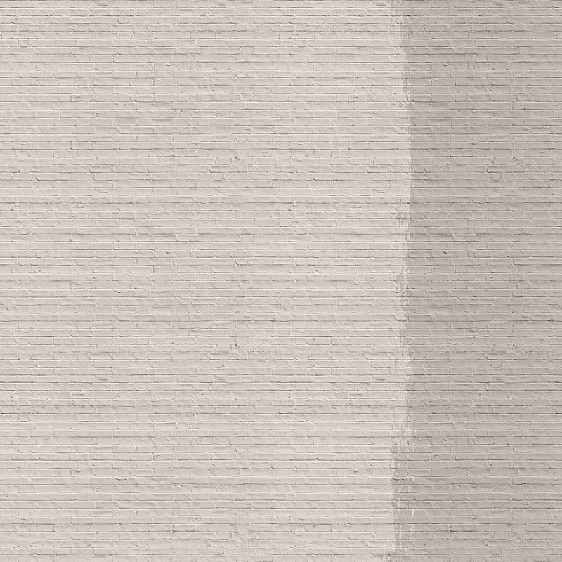 Fotomural Walls by Patel - Tainted love 1 - Brick wall mural painted - Beige, Taupe
