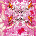 Fotomural Lady with koi - fusion style mural with mix of patterns - AP Digital 1