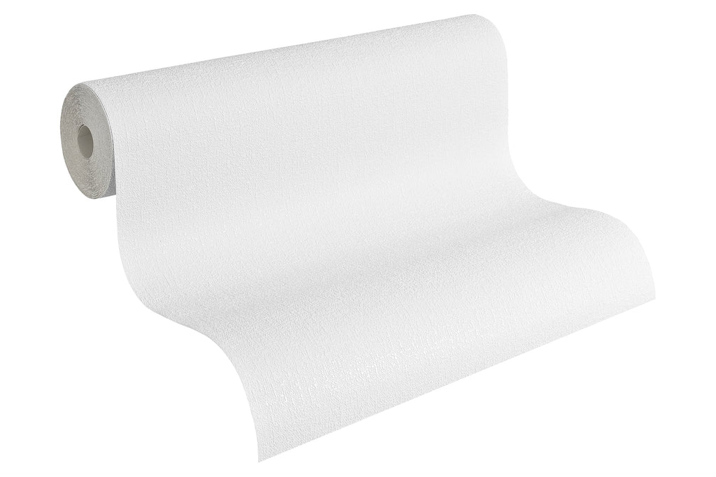 Hochwertige Papiertapete Weis Unitapete