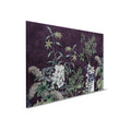 Cuarto Oscuro 1 - Lienzo Negro Pintura Botánica Patrón Verde