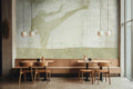 Fotomural Walls by Patel - kick it2 - Modern figure art wallpaper with sporty expression in textile look - green