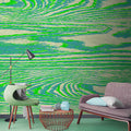 Fotomural Walls by Patel - Bounty 1 - neon green photo wallpaper wood look design
