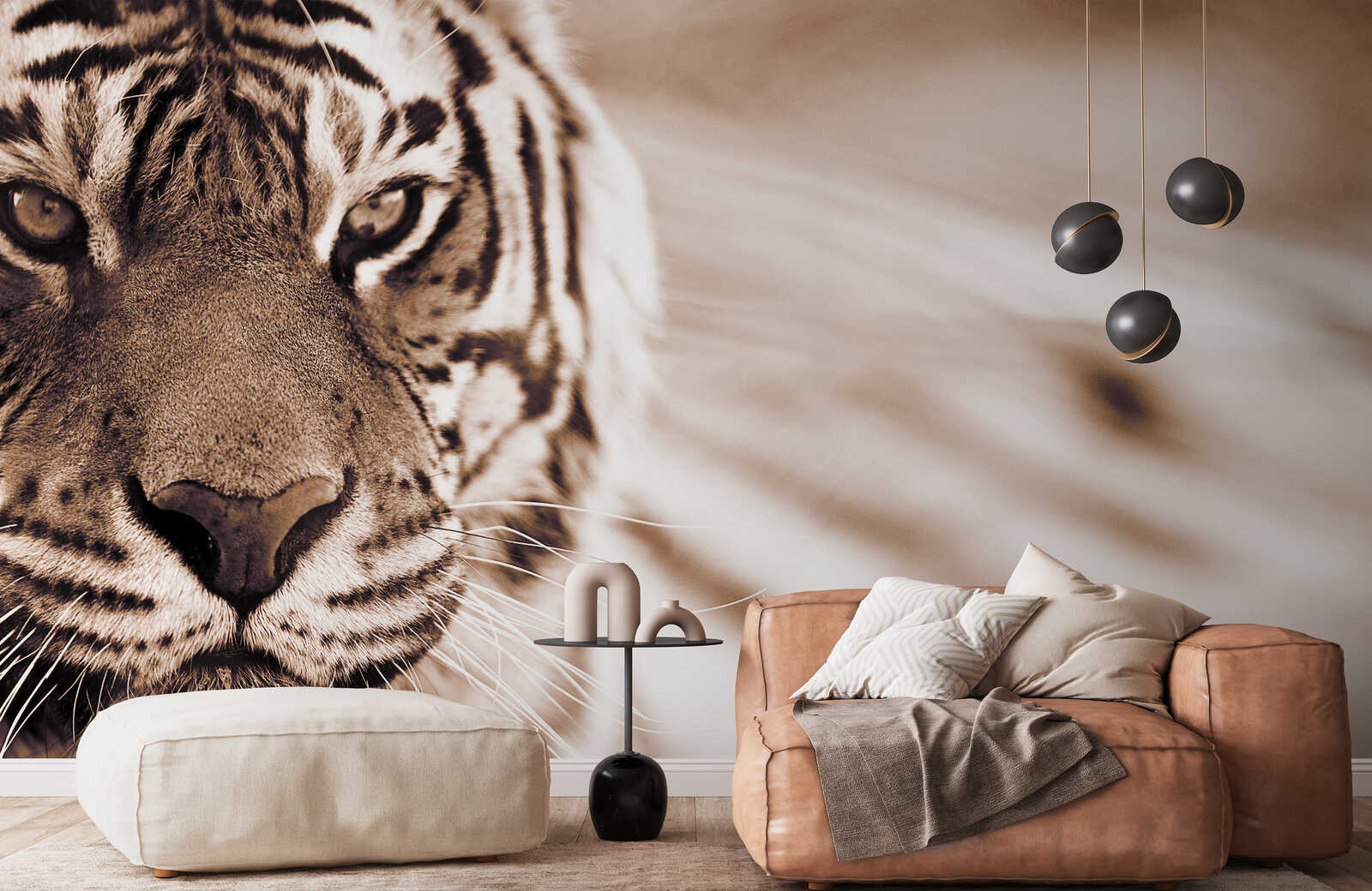 Fotomural Animal Wallpaper Close-up of Tiger - Premium Smooth Non-woven - XXL 2