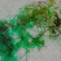 Fotomural Walls by Patel - Color clouds & lines pattern photo wallpaper - green, grey