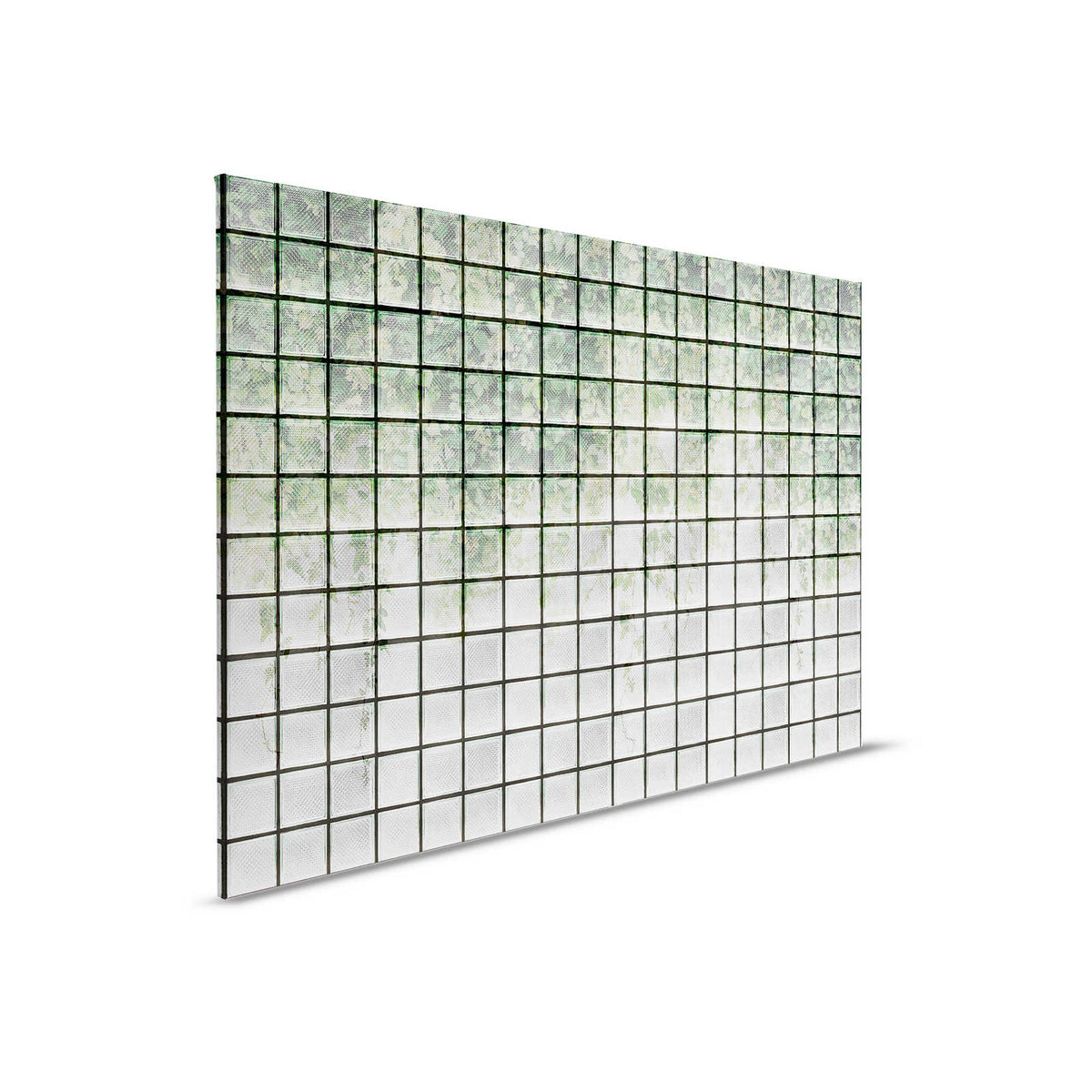 Green House 2 - Invernadero Lienzo pintura Hojas y ladrillos de vidrio