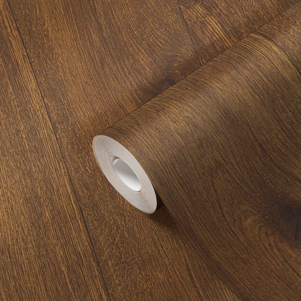Hochwertige Vliestapete Braun Holzoptik