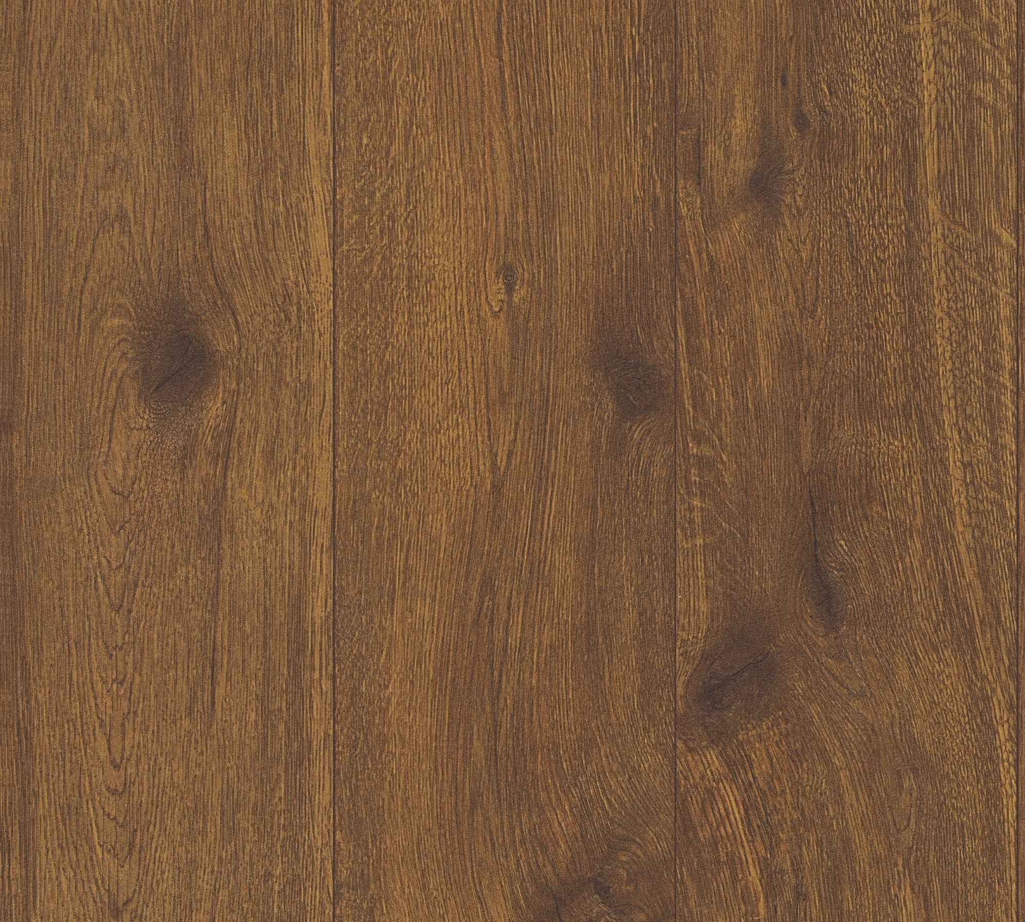 Hochwertige Vliestapete Braun Holzoptik