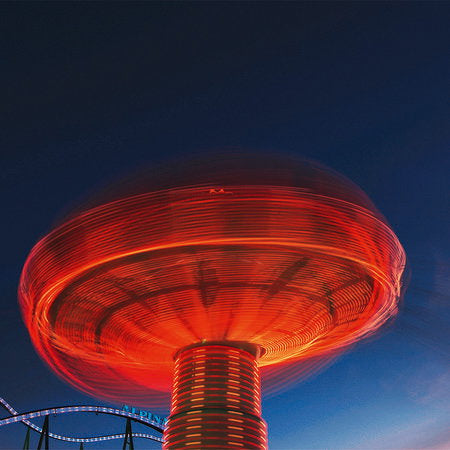 Fotomural Carousel red - mural carnival at night - AP Digital 1