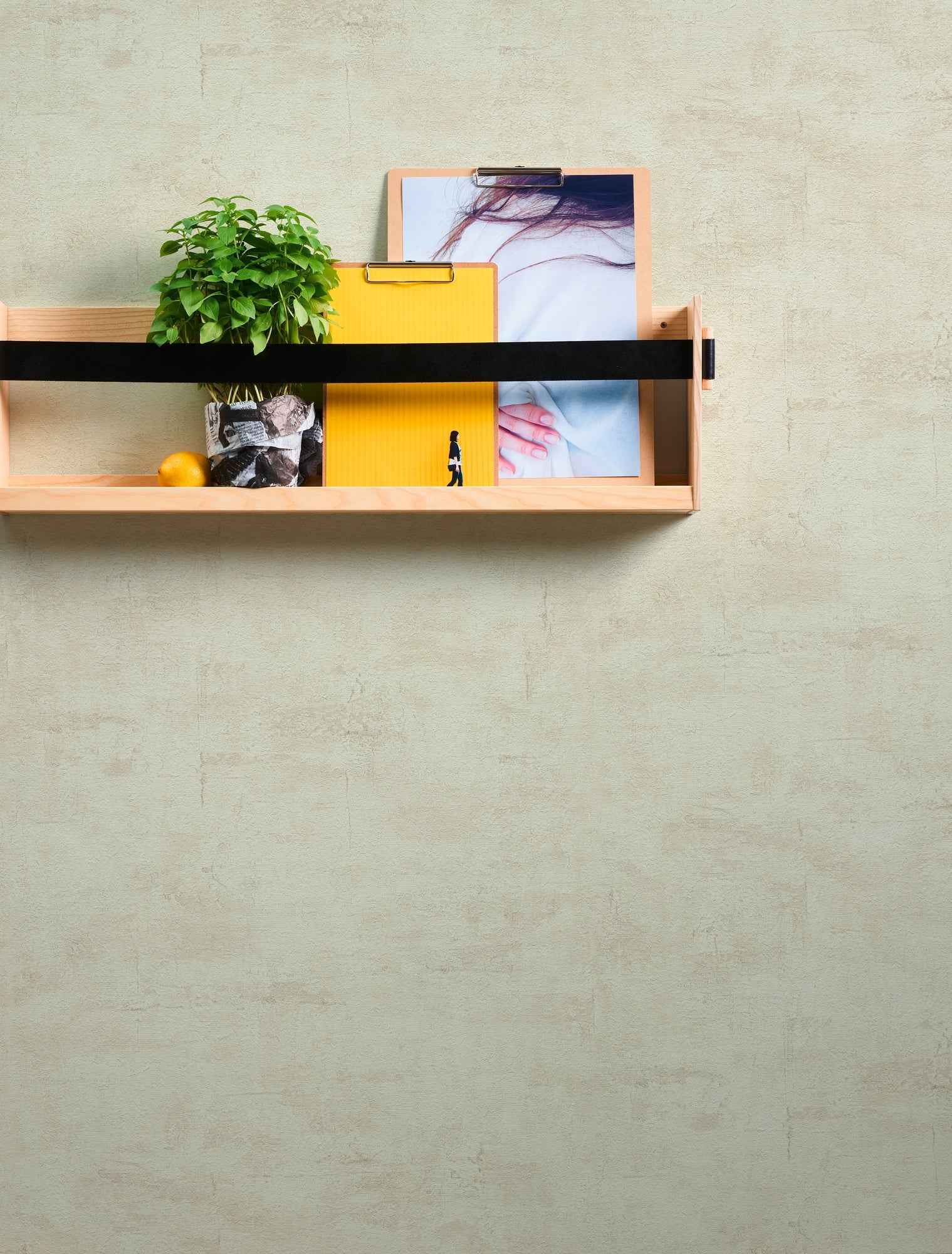 Hochwertige Vliestapete Beige Struktur