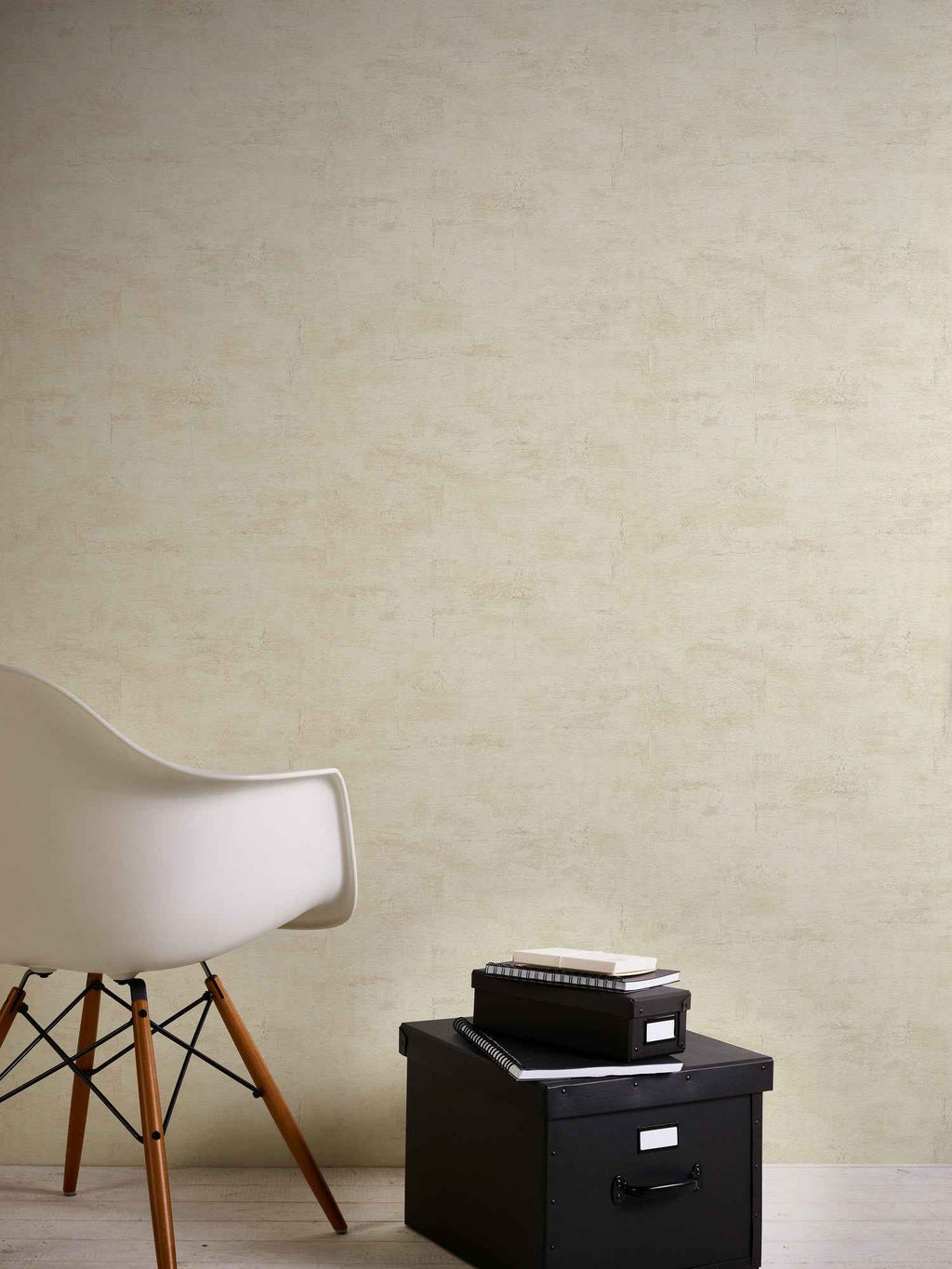 Hochwertige Vliestapete Beige Struktur
