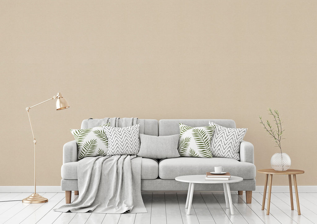 Hochwertige Vliestapete Beige Unitapete
