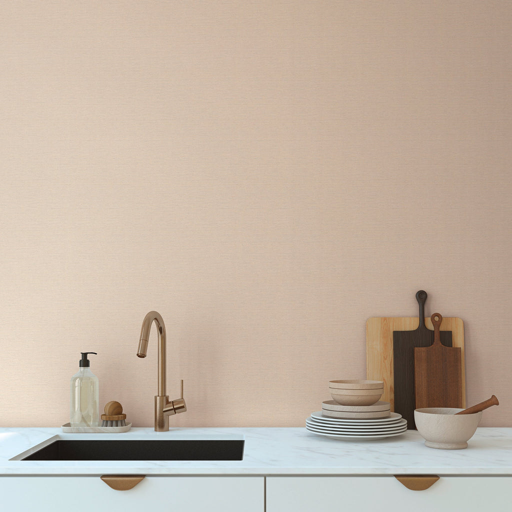 Hochwertige Vliestapete Beige Unitapete