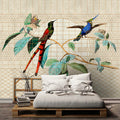 Fotomural Walls by Patel - Aviary 2 - birds photo wallpaper songbirds in golden cage