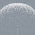 Fotomural Walls by Patel - Photo wallpaper dandelions tree - blue, white