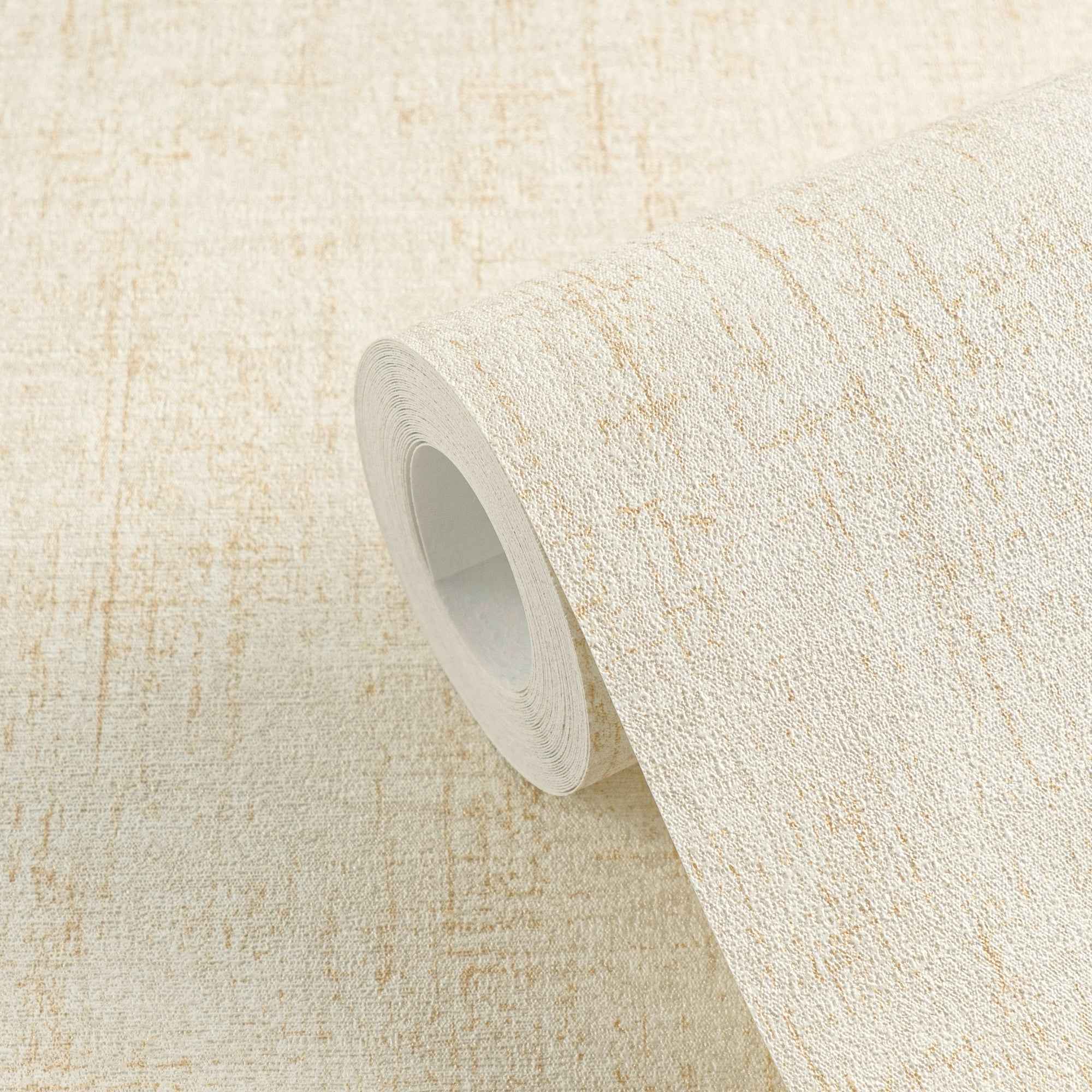 Hochwertige Vliestapete Beige Struktur