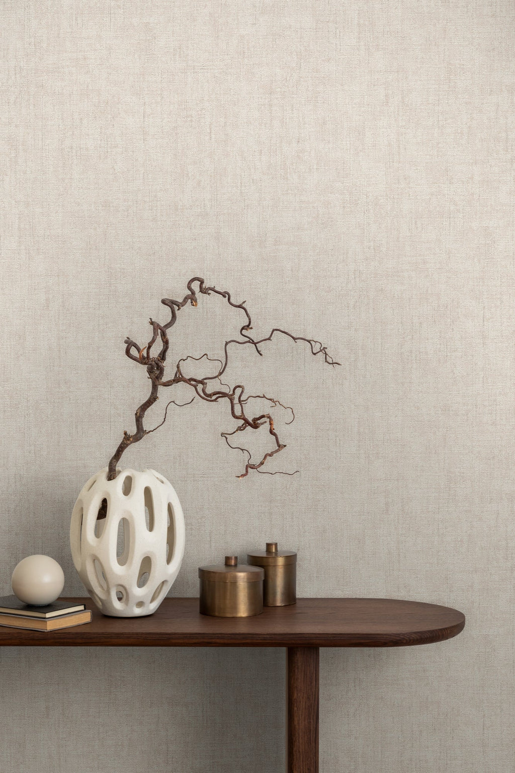 Papel pintado vinílico Cuba II beige estilo de lujo y glamour - Matex - Imagen 2