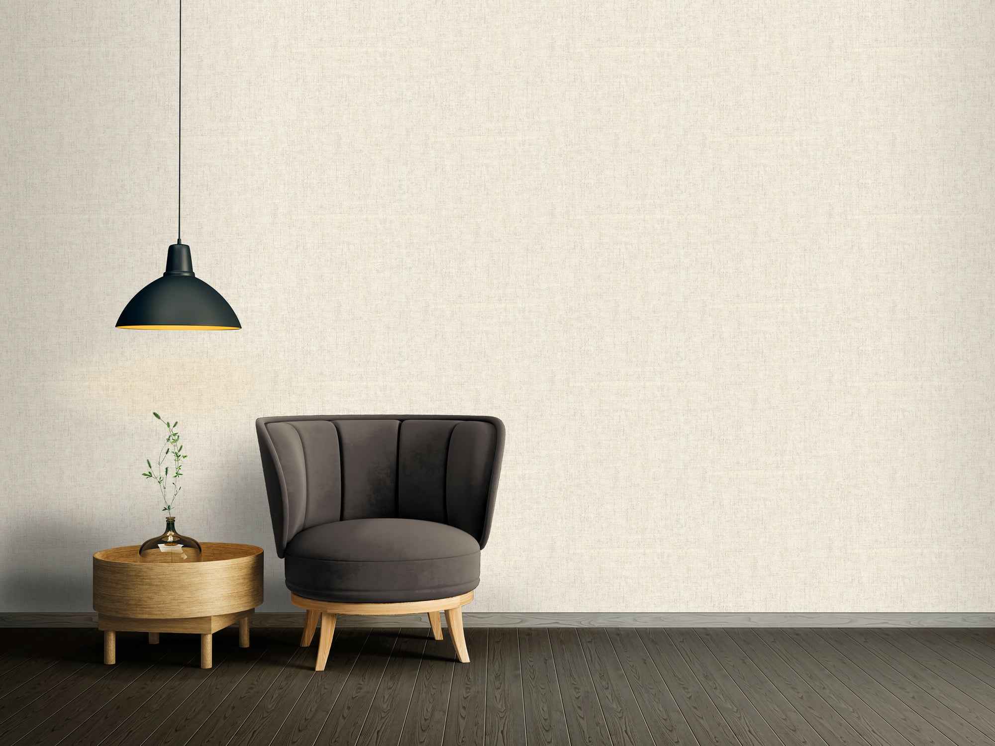 Hochwertige Vliestapete Beige Struktur