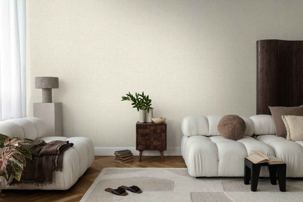 Hochwertige Vliestapete Beige Struktur