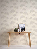 Cuba II-Vliestapete Vinyltapete Beige Floral