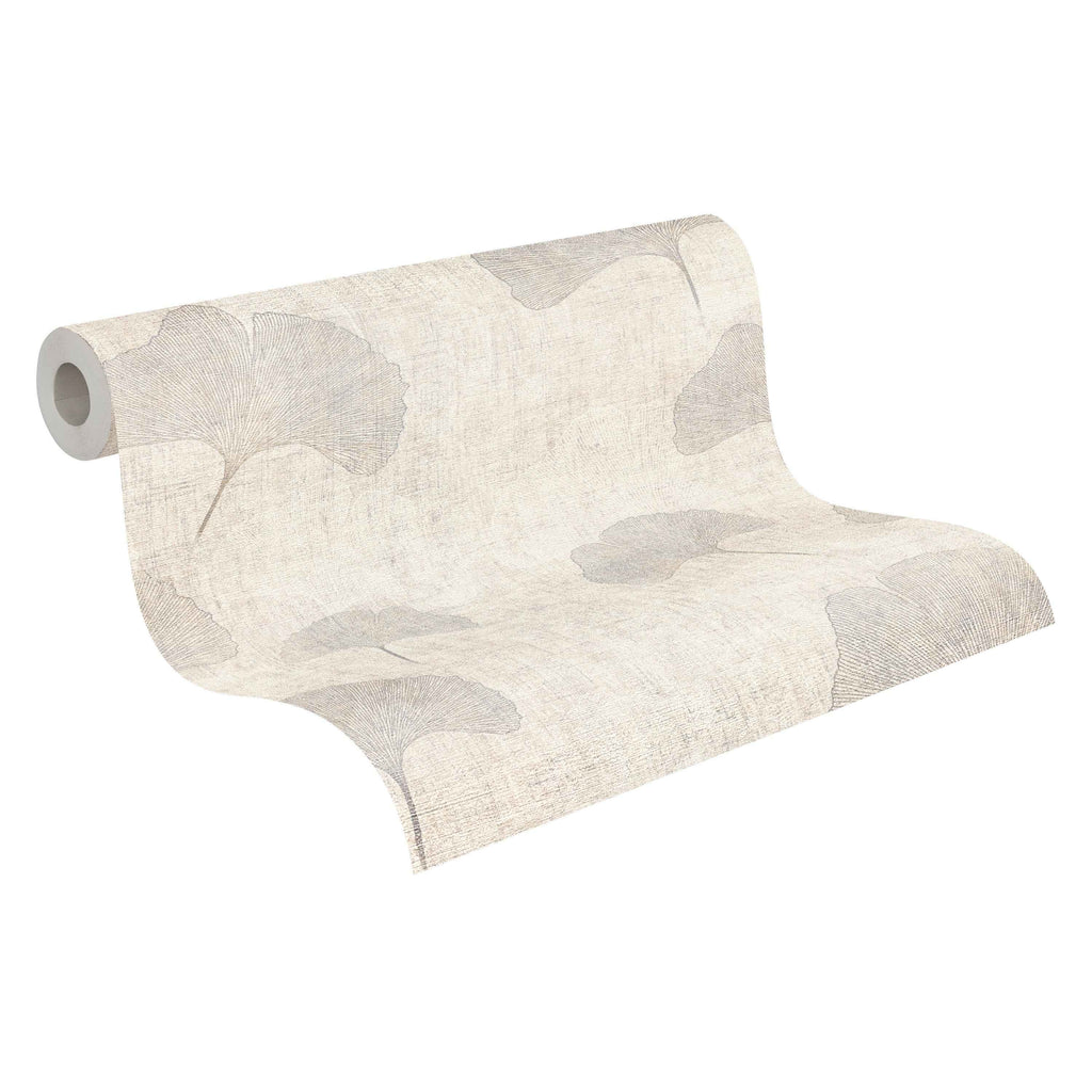 Cuba II-Vliestapete Vinyltapete Beige Floral