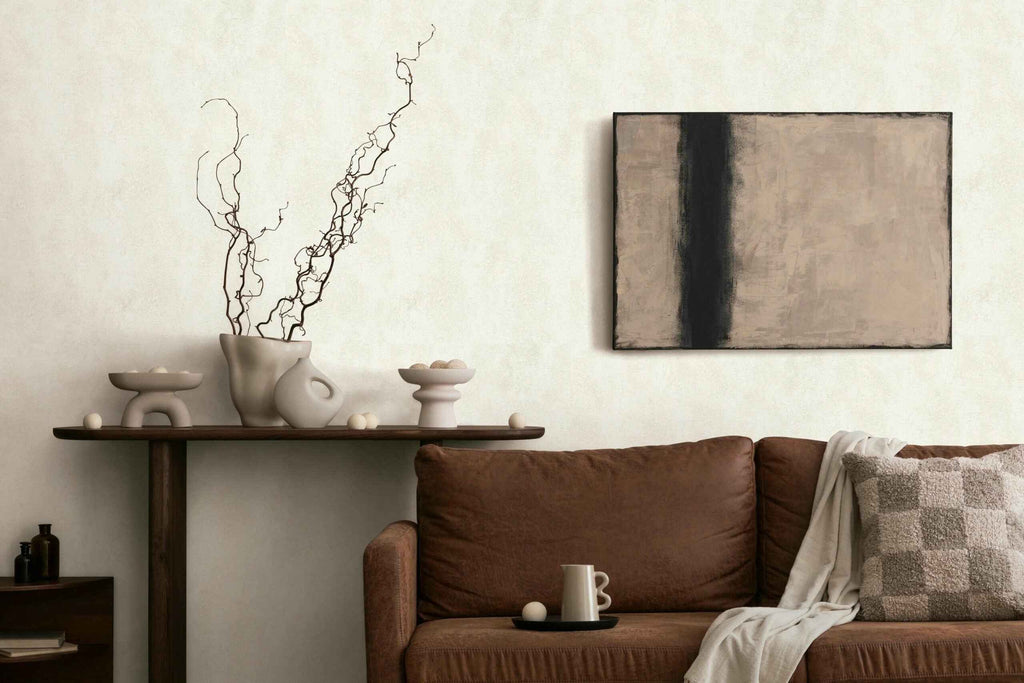 Vliestapete beige einfarbig