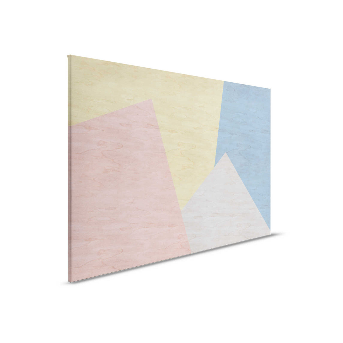Inaly 3 - Pintura abstracta en lienzo de colores - Estructura de madera contrachapada