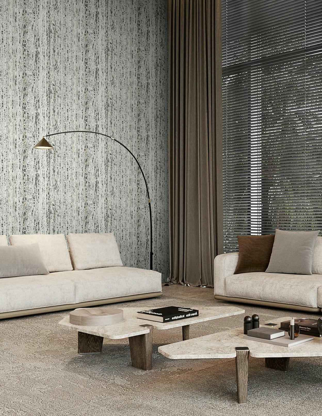 Vliestapete grau, beige struktur