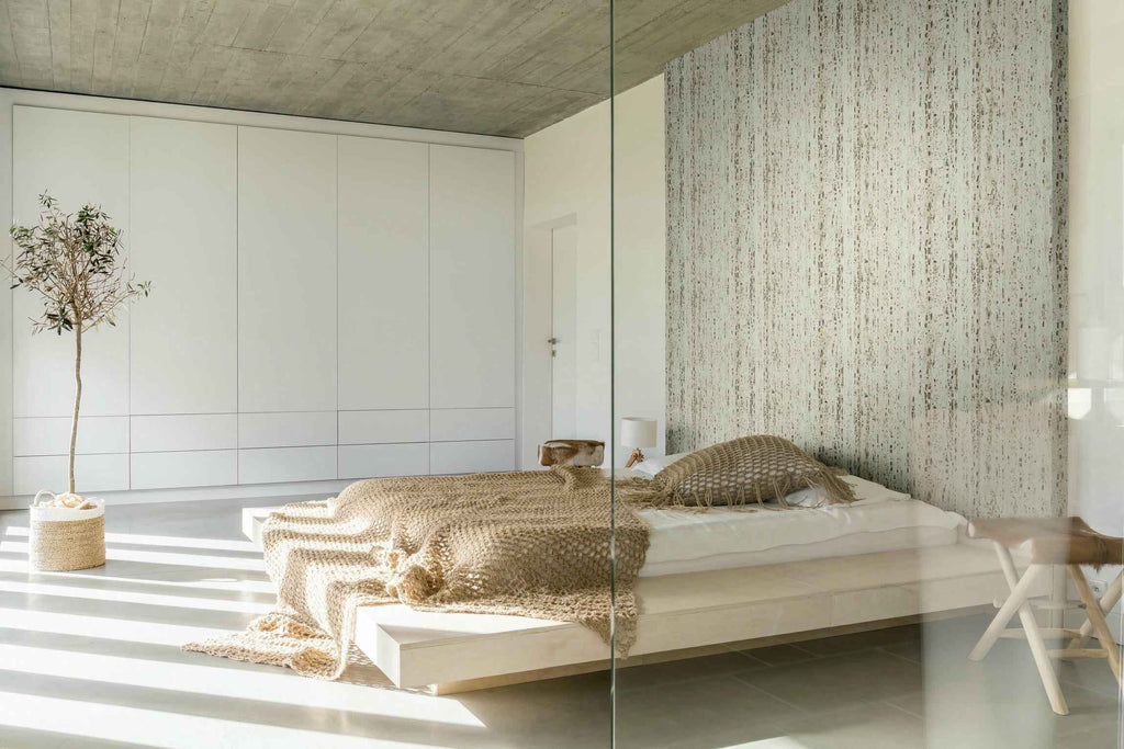 Vliestapete beige struktur