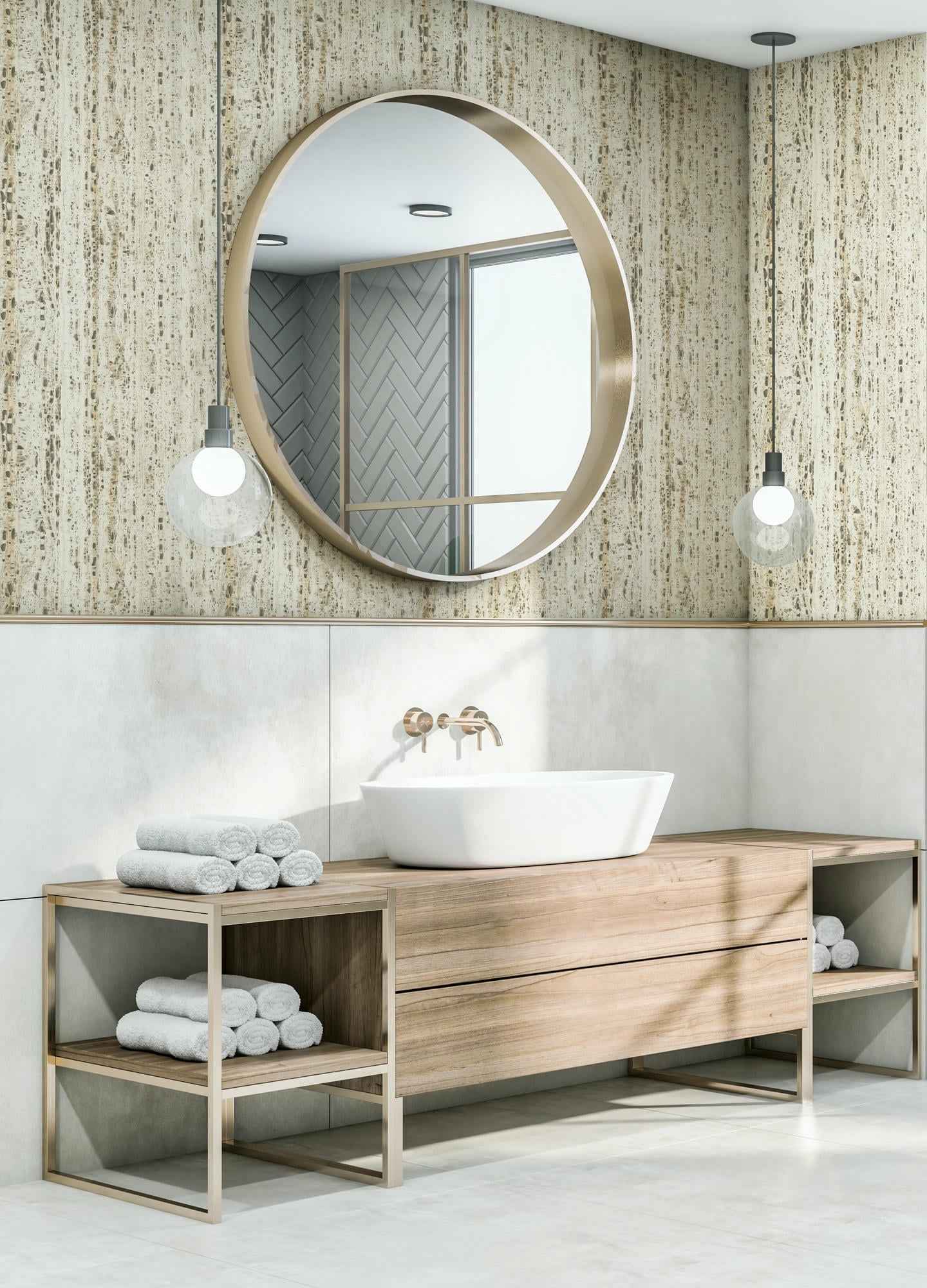 Vliestapete beige struktur