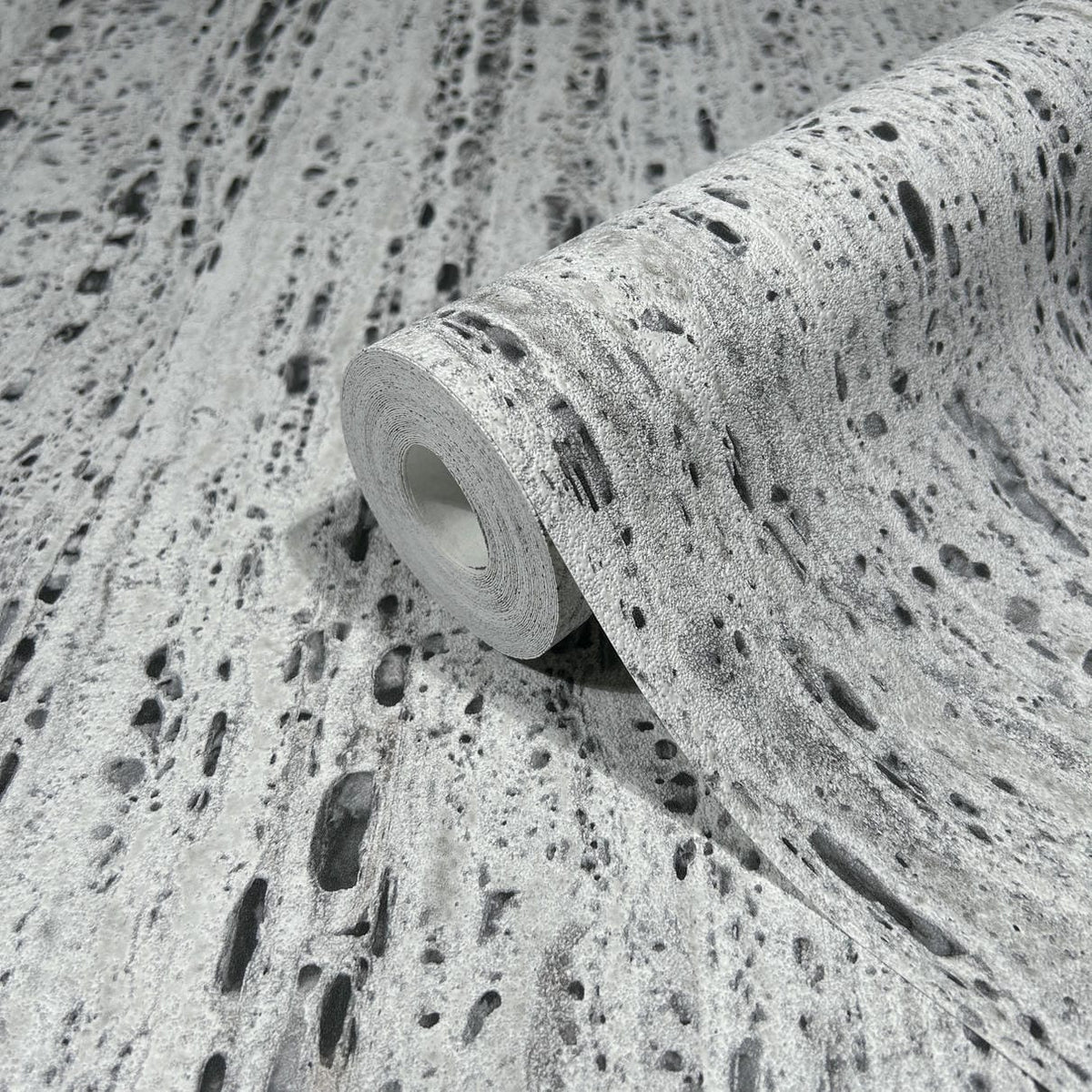 Papel pintado tejido no tejido con textura y relieve gris - Marburg - Imagen 5