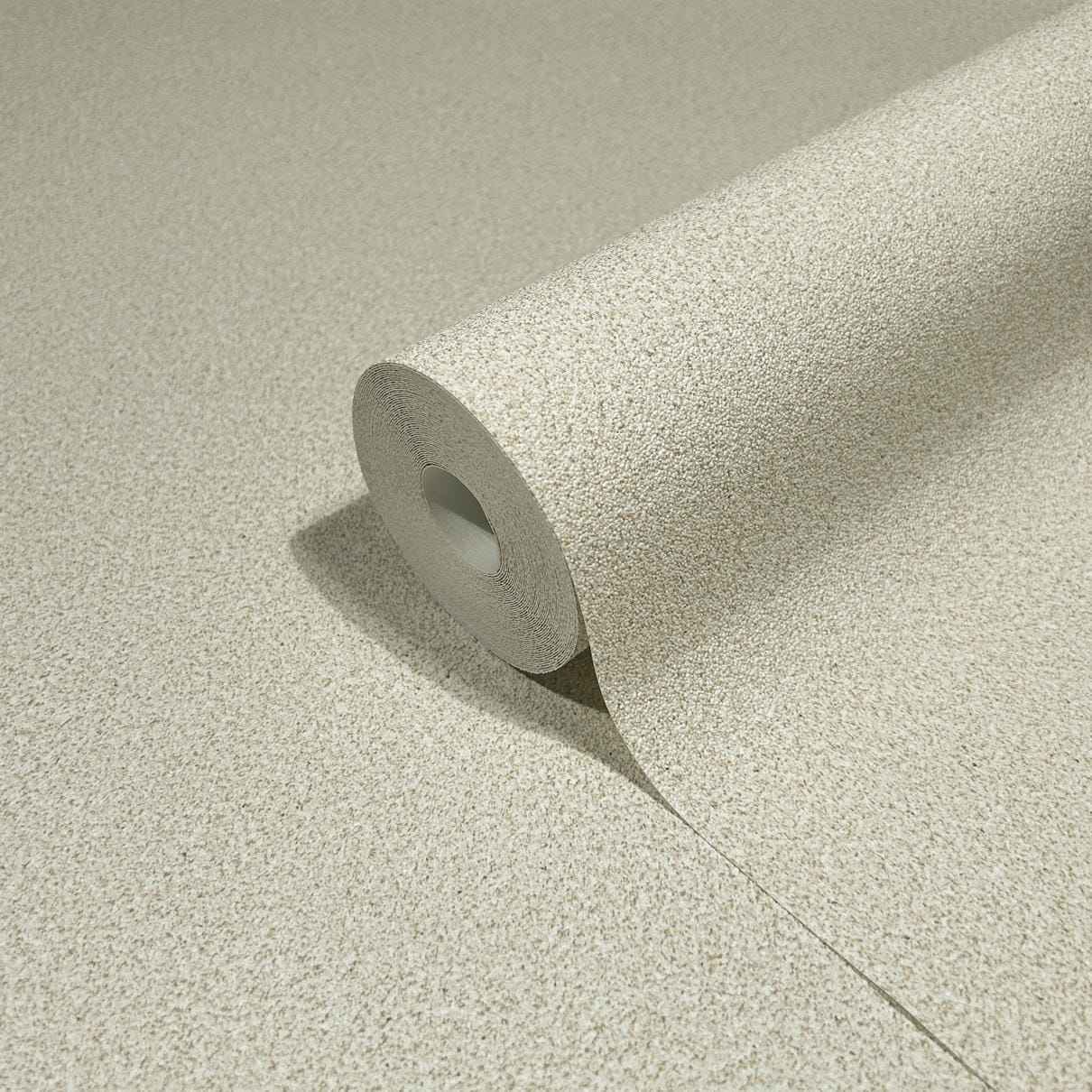 Vliestapete beige einfarbig