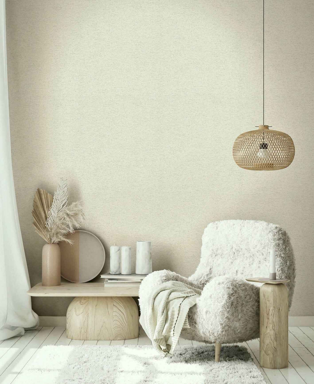 Vliestapete beige struktur