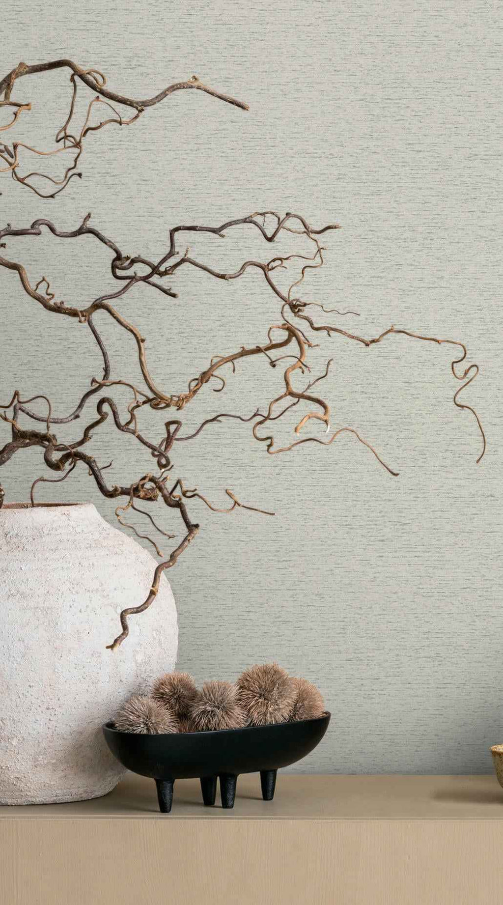 Vliestapete grau, beige struktur