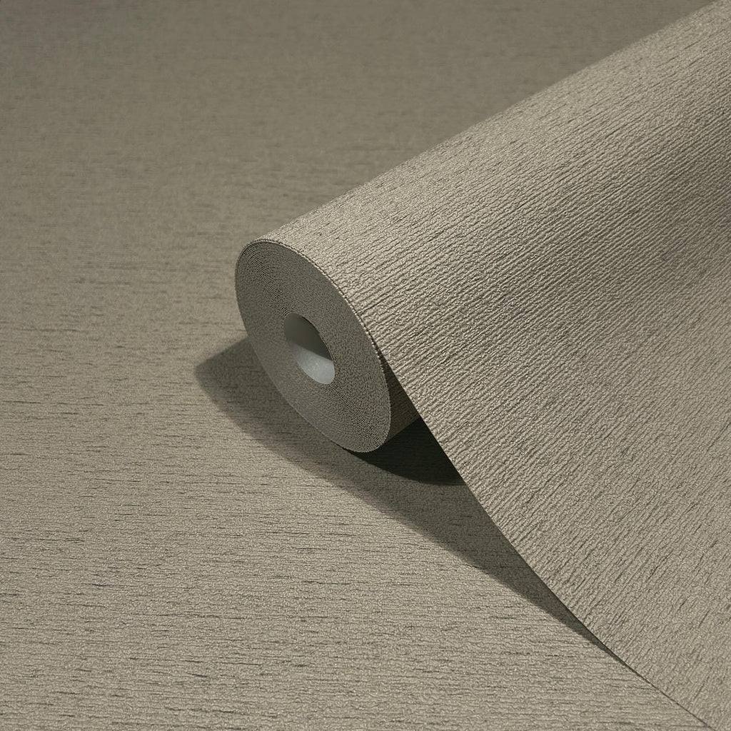 Papel pintado tejido no tejido con textura y relieve marrón - Marburg - Imagen 2