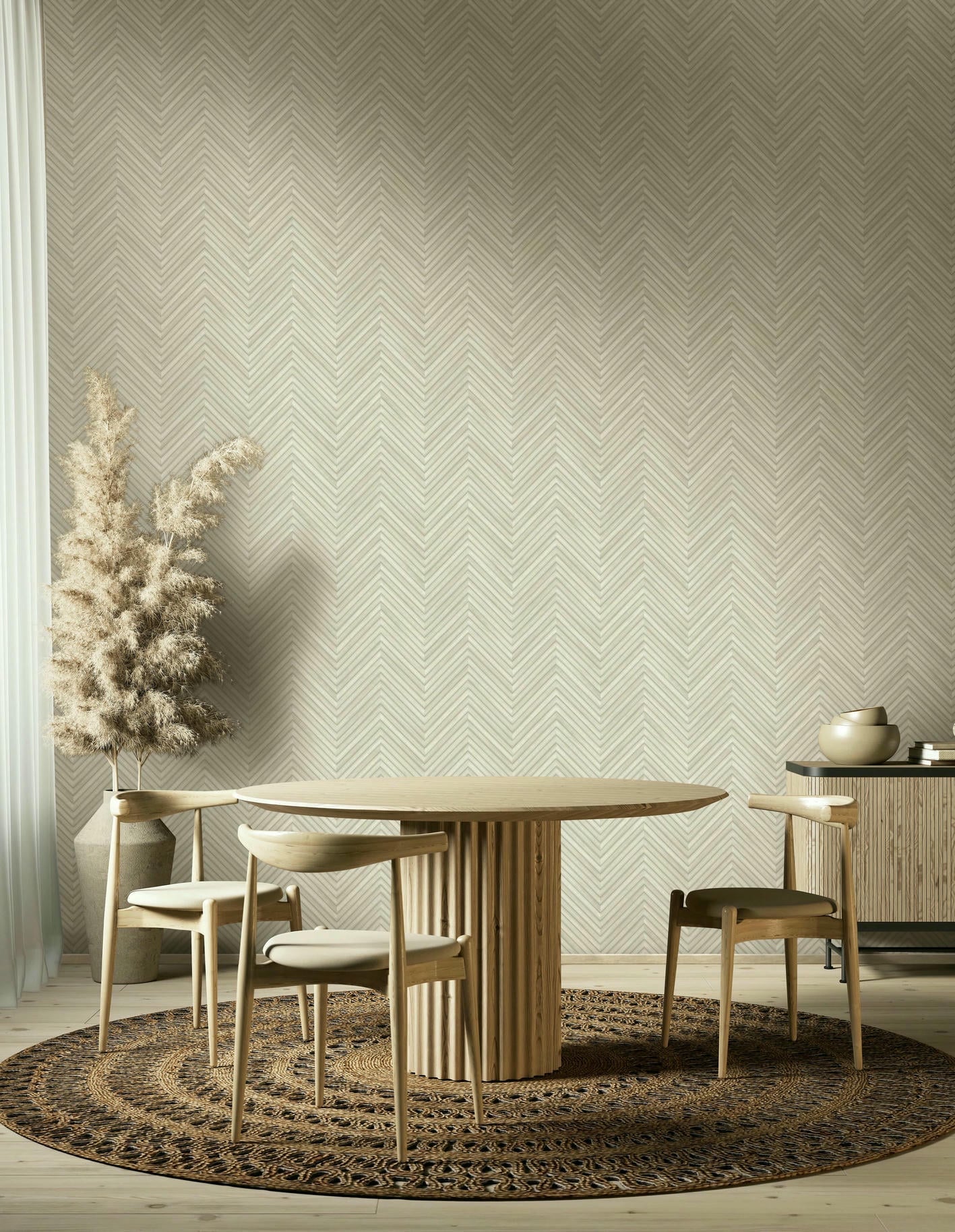 Vliestapete beige holzoptik