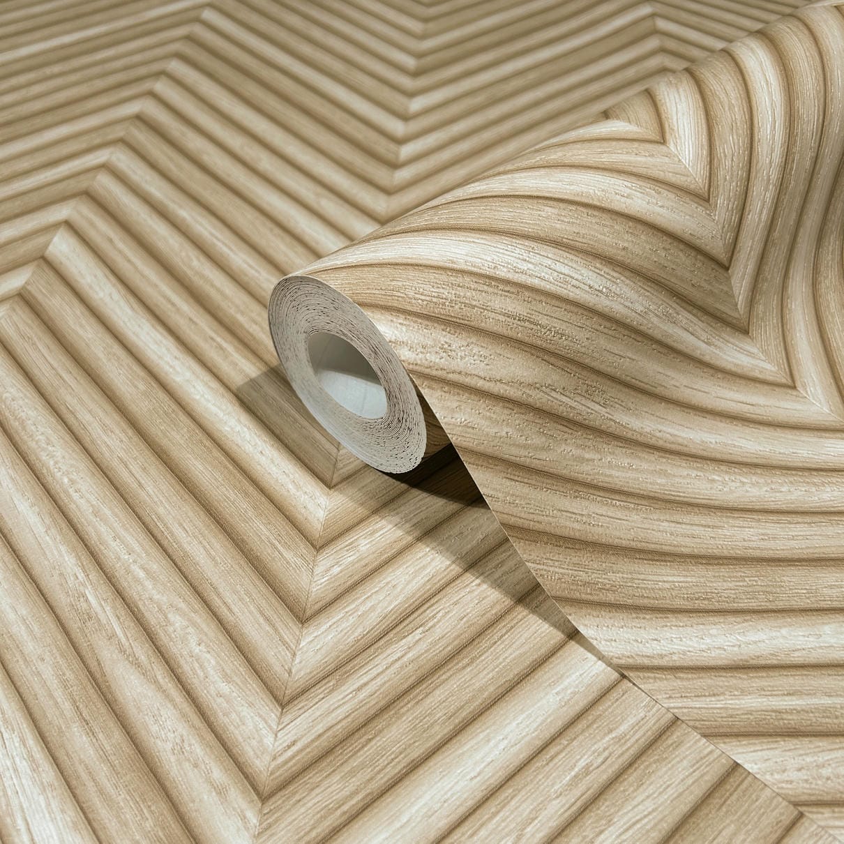 Vliestapete beige holzoptik