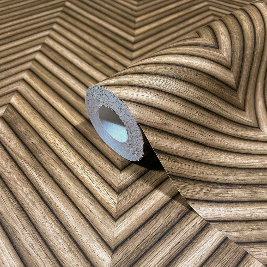Vliestapete braun holzoptik