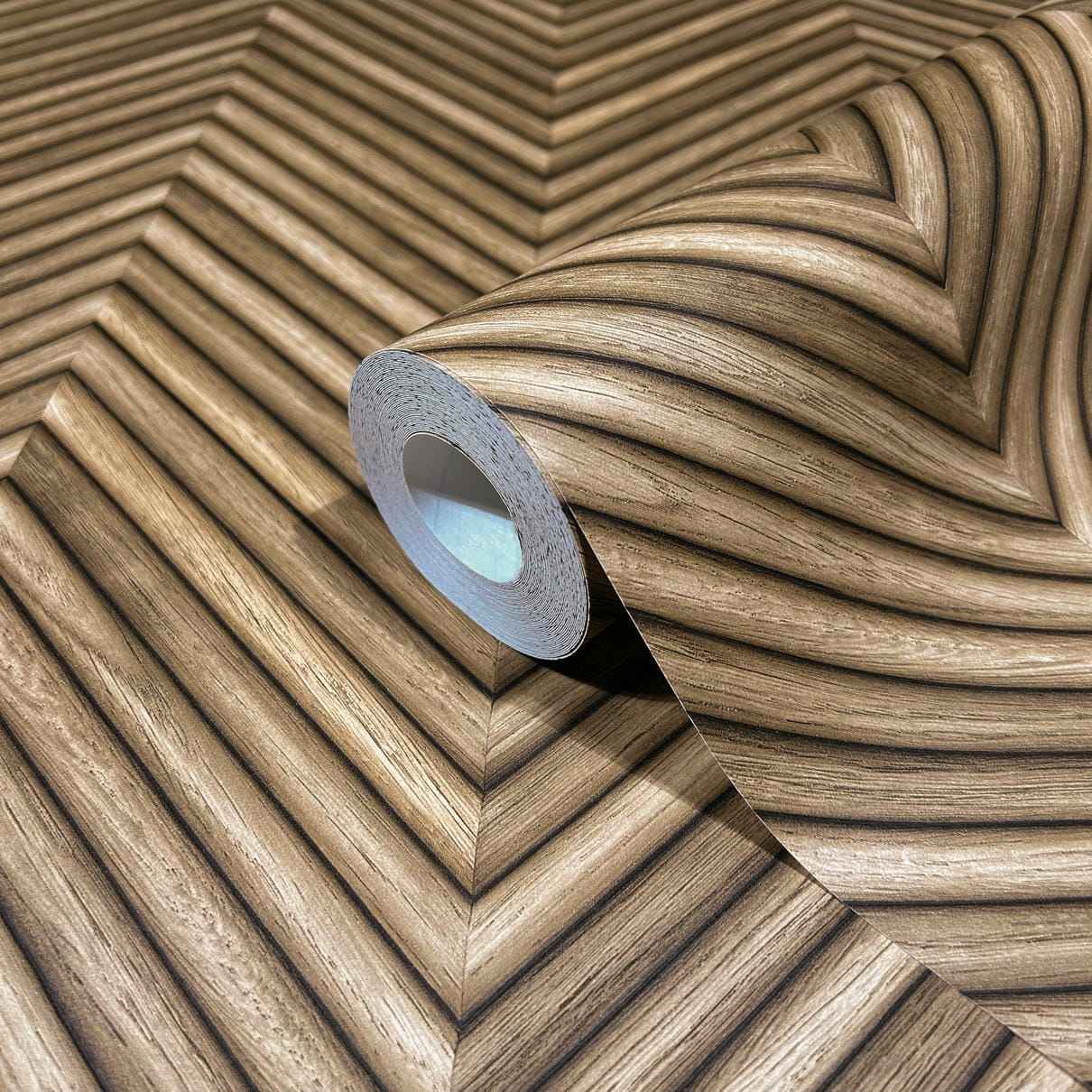 Vliestapete braun holzoptik