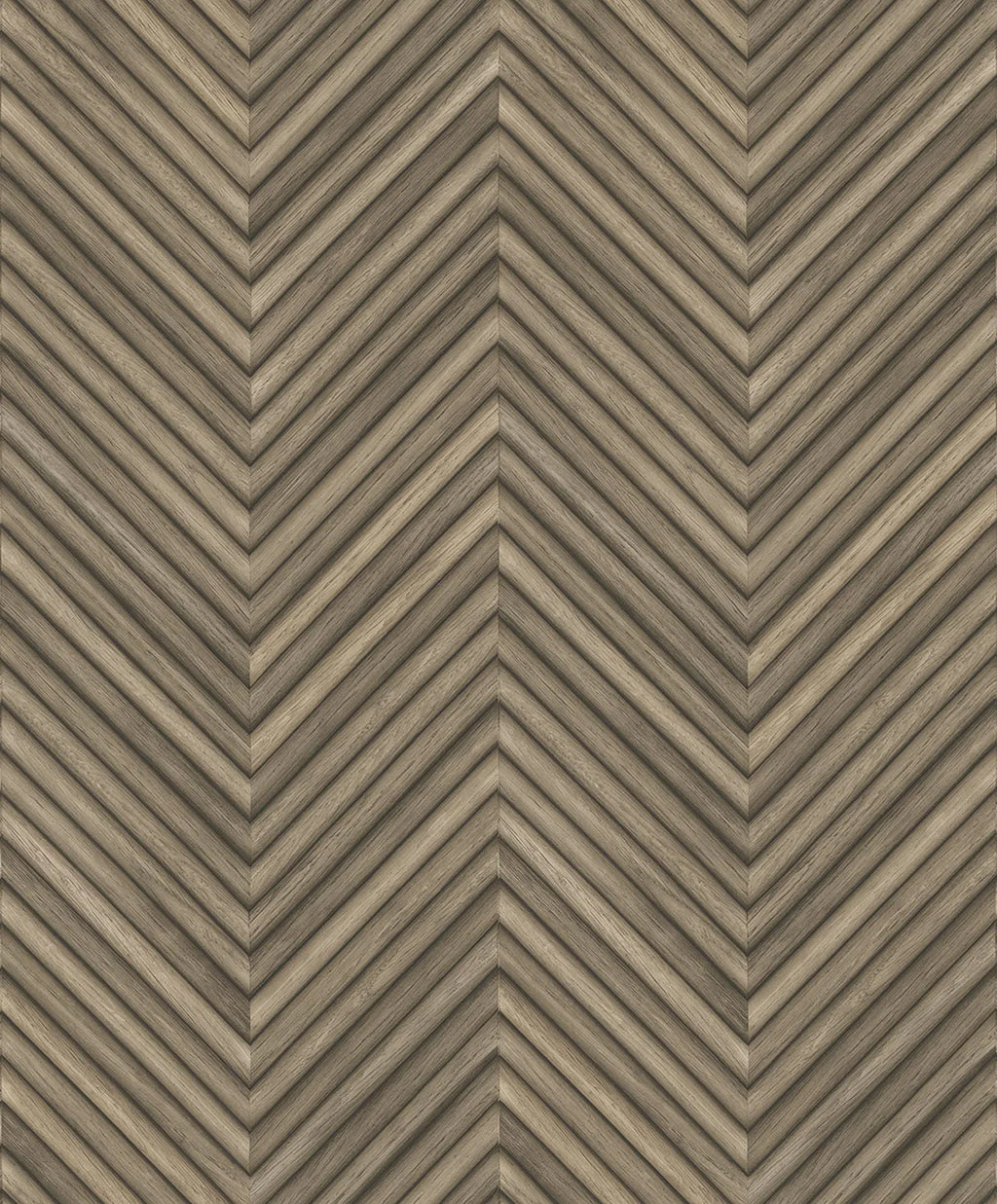 Papel pintado tejido no tejido efecto madera marrón - Marburg - Imagen 5