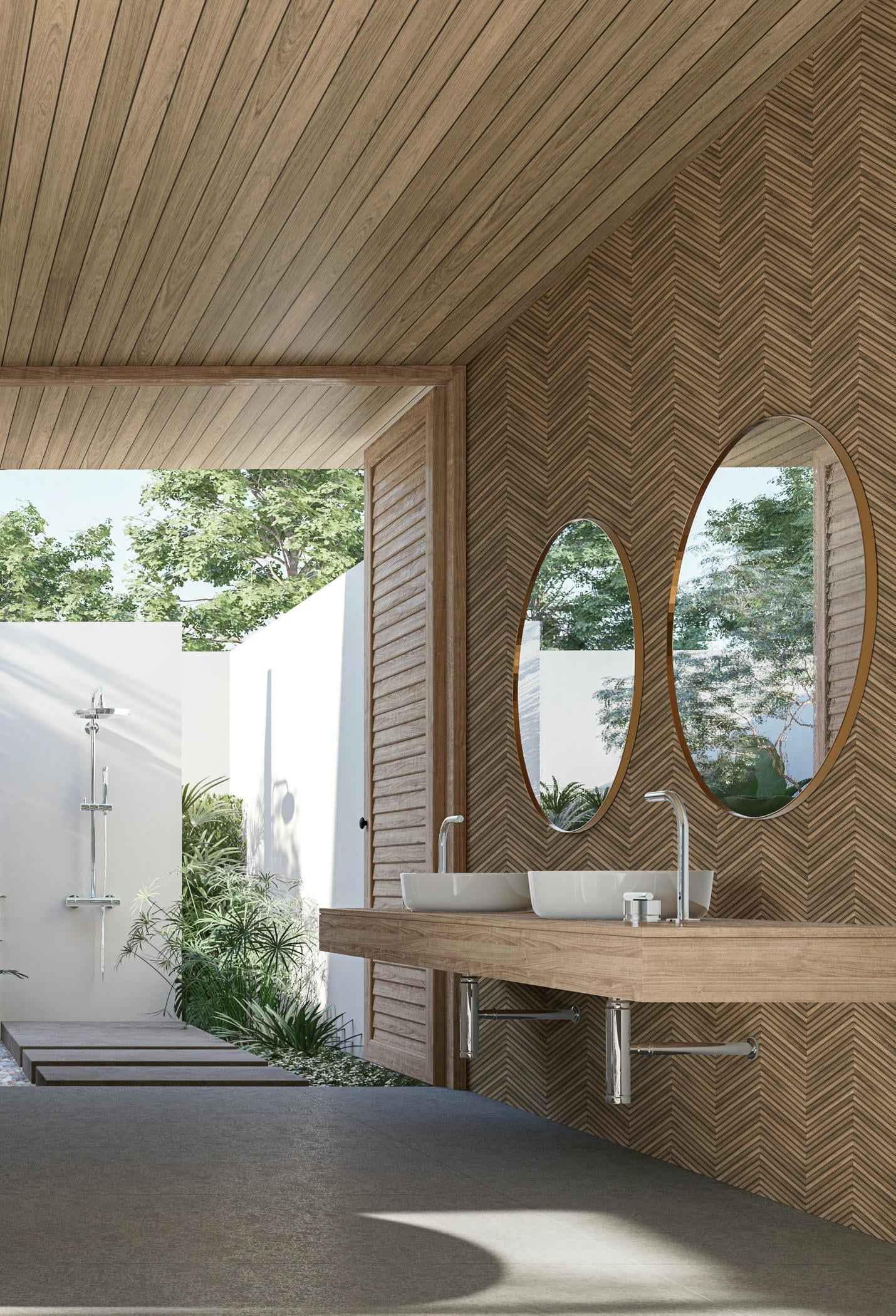 Vliestapete braun holzoptik