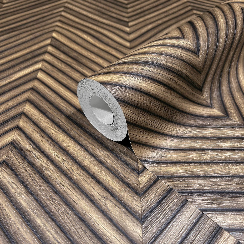 Vliestapete braun holzoptik