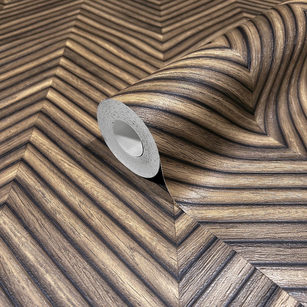 Vliestapete braun holzoptik