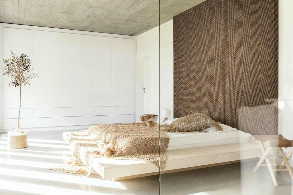 Vliestapete braun holzoptik