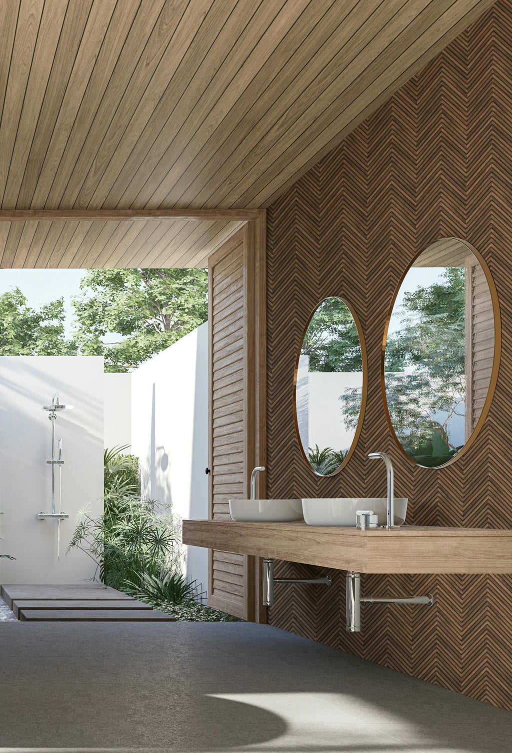 Vliestapete braun holzoptik